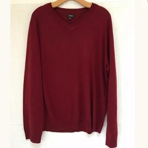 Apt 9 Mens Pullover VNeck Sweater Marron XXL